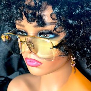 Adult Yellowish Tinted Glasses